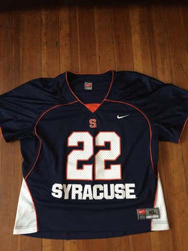 Nike Team Syracuse Lacrosse Jersey #22 Size XL