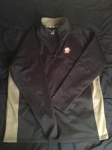 Navy Blue/Gray Clams 1/4 Zip Pullover