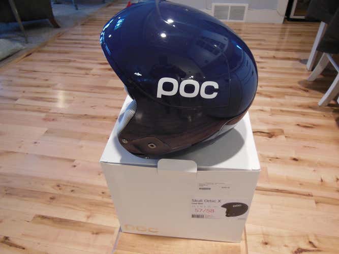 POC Skull Orbic X - Size L 57/58 - FIS Compliant Sticker - New - W/ chin guard
