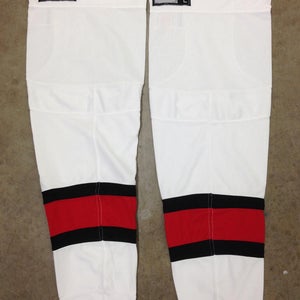 Carolina Hurricanes White Reebok Edge Pro Stock Hockey Socks