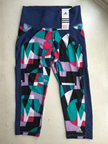 New Adidas  Cropped Leggings Women's Size Medium + Nike Tank Top