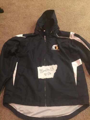 Navy Full zip Windbreaker