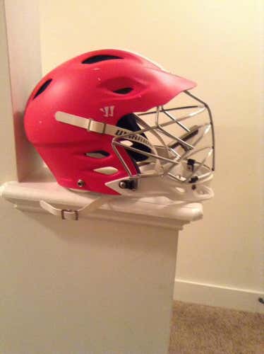 Matte Red and Blue Warrior T2 helmet