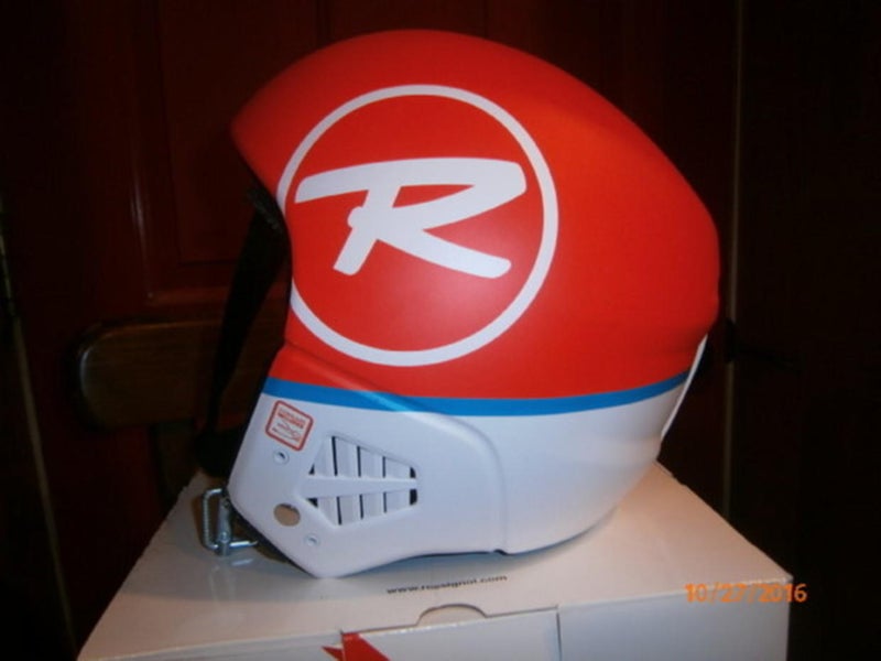 New, FIS Rossignol Hero 9 Blaze Helmet w/ Chin Guard