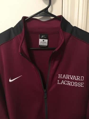 Nike Harvard Lacrosse Crimson Team Issued 2016 Jacket (Large)