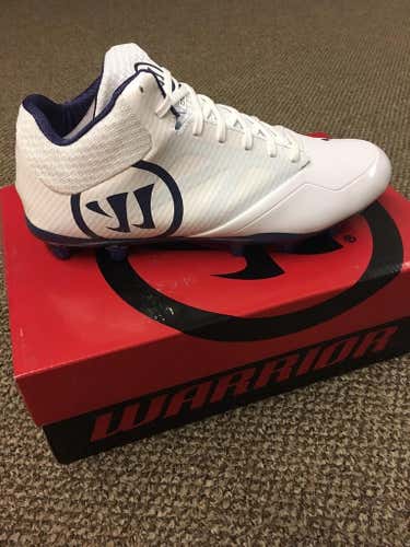 New Warrior Burn 9.0 mid Lacrosse Cleat - Size 10.5