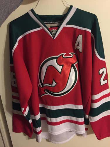 VINTAGE Patrick Elias Red/Green New Jersey Devils Jersey