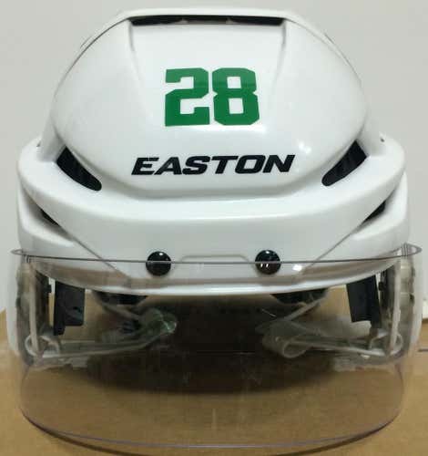 Easton E400 Pro Stock Hockey Helmet Large Oakley Short Cut Visor White Stars 5067