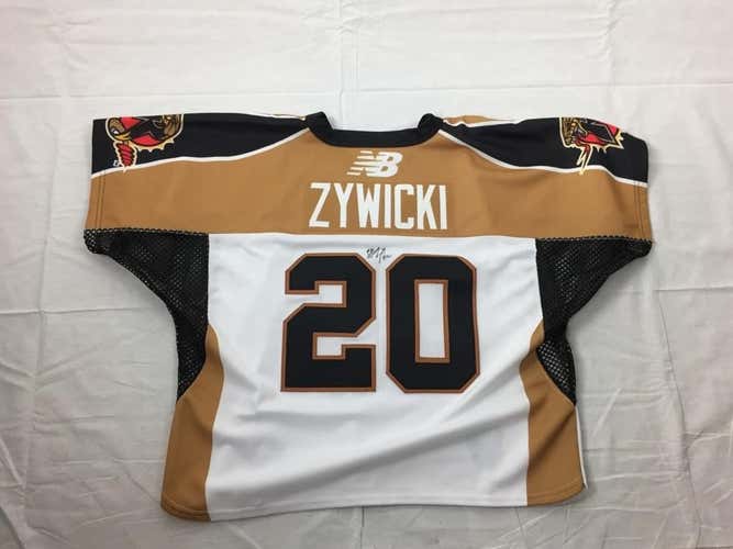 Jeff Zywicki Rochester Rattlers Game Jersey (signed)