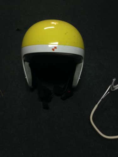 Yellow POC helmet