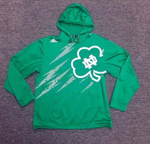 Notre Dame Adidas Hooded Sweatshort Green