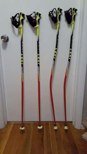 (2) Pair of Leki WC Poles, SL 110cm + GS 115cm, Trigger-s grips and straps