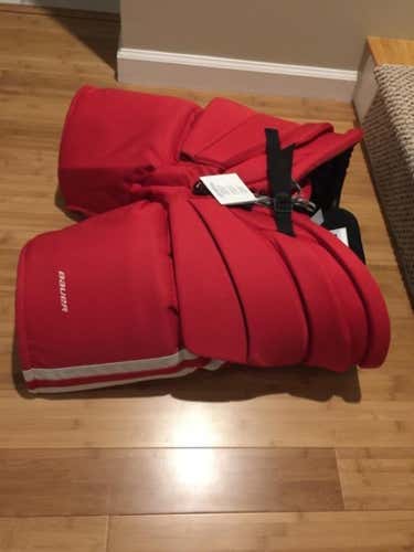 BU Bauer Reactor 9000 Pro stock goalie pants XL
