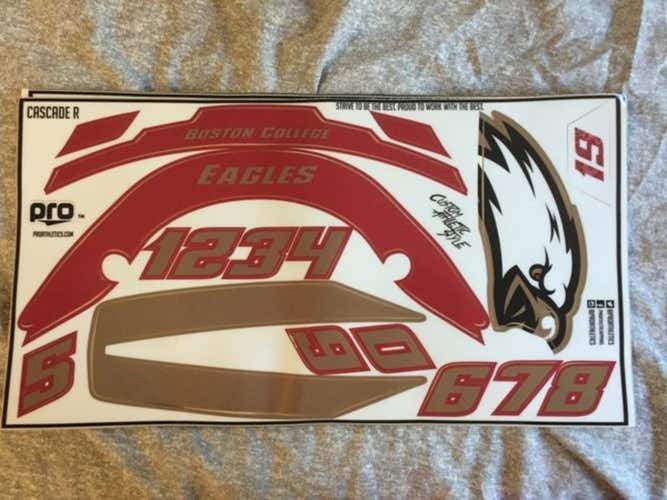 Rare Boston College Helmet Stickers cascade R (BC)