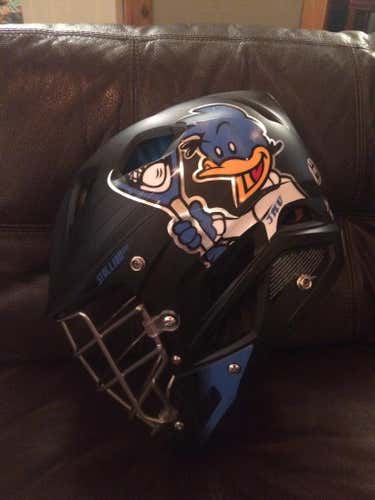 Johns Hopkins Matte Black Cartoon Jay helmet
