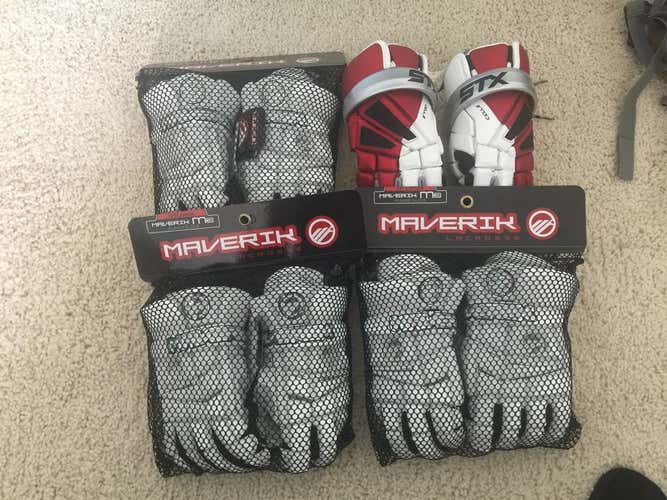 Brand new maverik and stx gloves!!