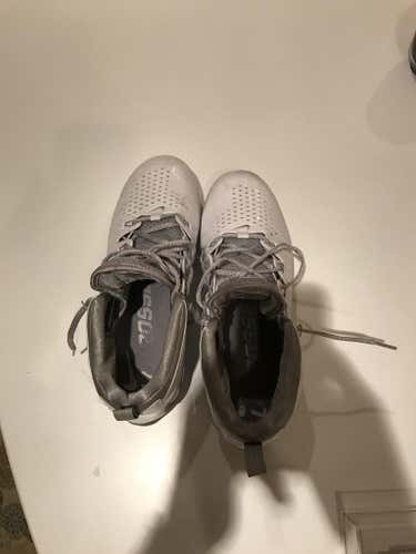 White Nike huarache lacrosse cleats