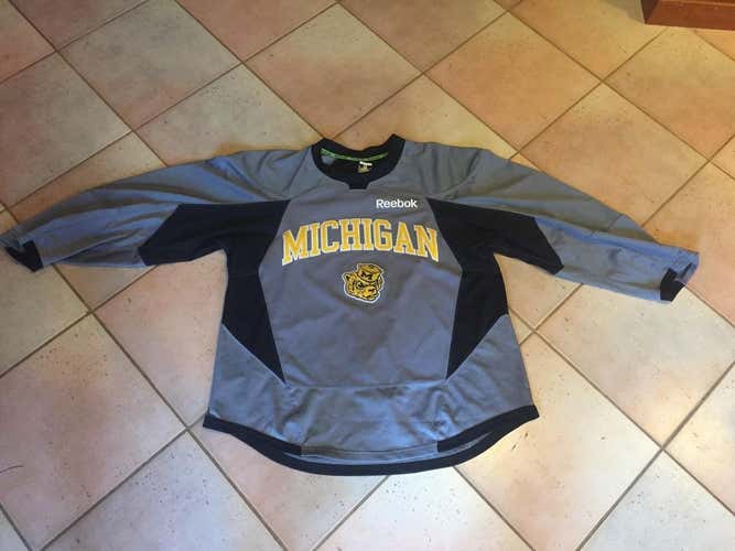 Brand New University of Michigan Pro Stock Practice Jersey 54 Grey NCAA Reebok 3.0