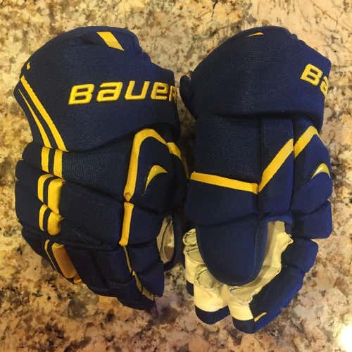 Brand New Team Sweden IIHF Erik Karlsson Pro Stock Bauer APX Hockey Gloves 14" Olympics