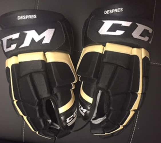 Simon Despres NEW Pro Stock Gloves CCM 15 Inch Pittsburgh Penguins Anaheim Ducks