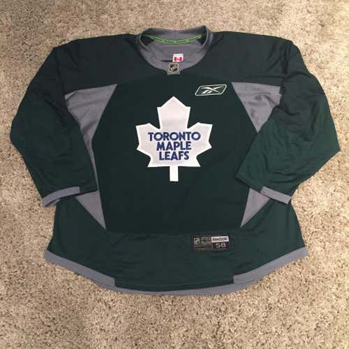 Pro Stock Reebok Edge 3.0 Toronto Maple Leafs Practice Jersey Green 58