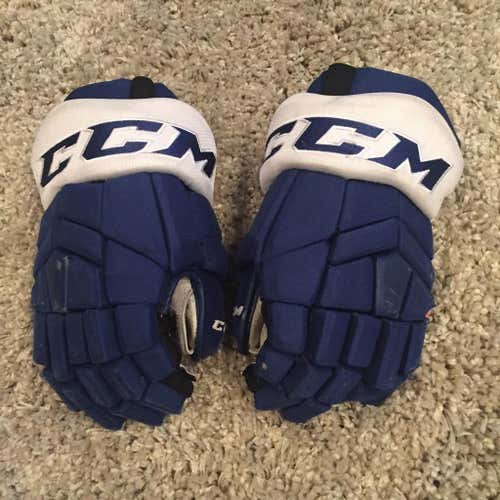 14" CCM HGTKXP Tacks Pro Stock Toronto Maple Leafs Pro Player Gloves