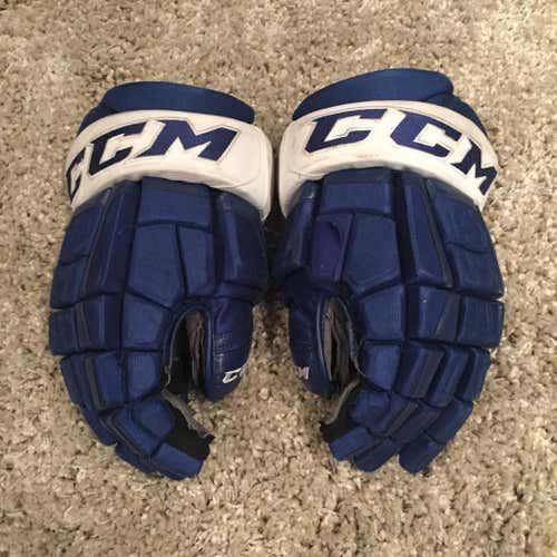 15" CCM Crazy Light U+ Pro Stock Toronto Maple Leafs Pro Player Gloves