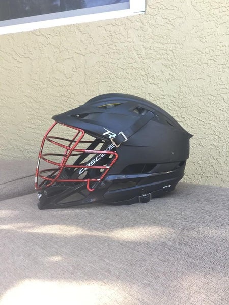Matte Black Cascade R with Chrome Red Facemask