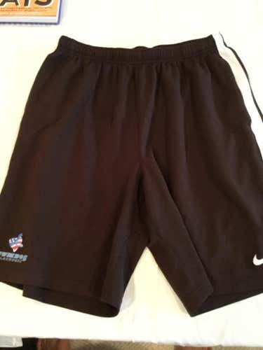 Tufts Lax brown shorts