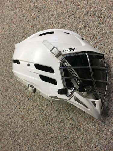 white cascade CPXR with black oakley visor