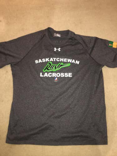 Saskatchewan Rush Large Grey Short Sleeve