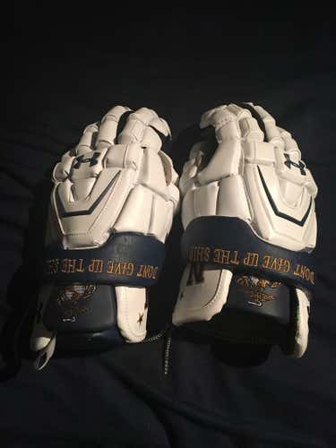 Under armor navy lacrosse gloves