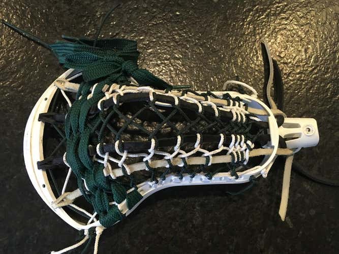 White Epoch Hawk Strung with a Tarditional Pocket