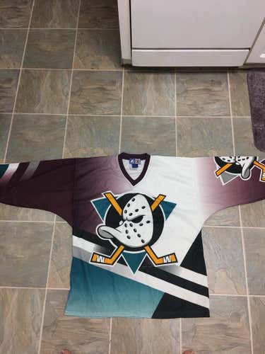 2 Retro xl ducks sublimated jersey 1 lindros jersey
