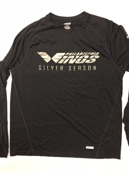 Reebok Philadelphia Wings Longsleeve NLL Dryfit Shooter Shirt - LARGE