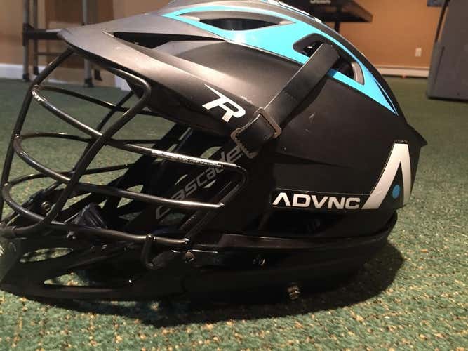 ADVNC Lacrosse club team helmet.  Matte Black.  Worn a few times