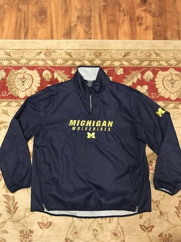 UMich windbreaker 1/4 zip large