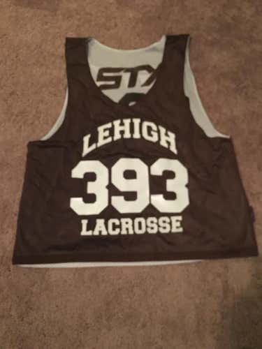 Lehigh Lacrosse Brown and White Reversible STX Pinnie