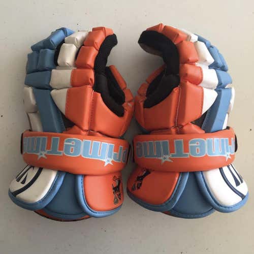 Custom Primetime Penguins Warrior Riot Lacrosse Gloves