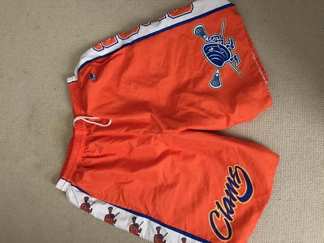 fighting clams lax pinnie and shorts