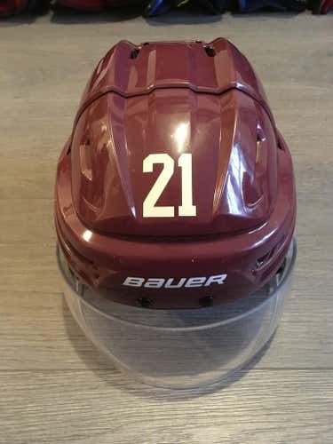 Small Vancouver Millionaires Bauer Reakt Helmet, Maroon