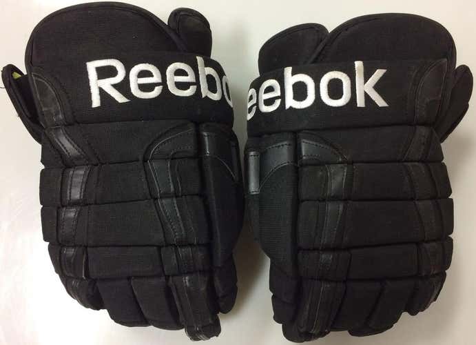 Reebok HGPRO 4 Roll Pro Stock Hockey Gloves Black 13.5"  New San Antonio 2845