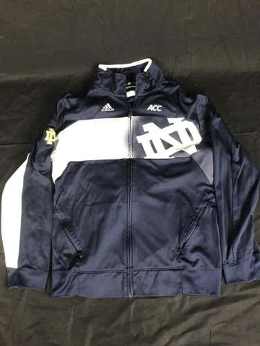 Large Notre Dame adidas zip up