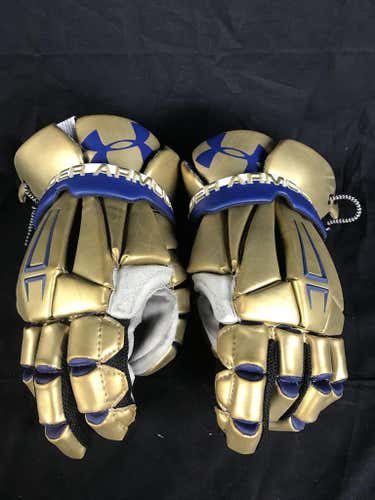 13" GOLD Under Armour gloves