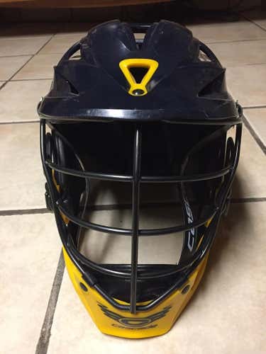 Blue and Gold R Helmet