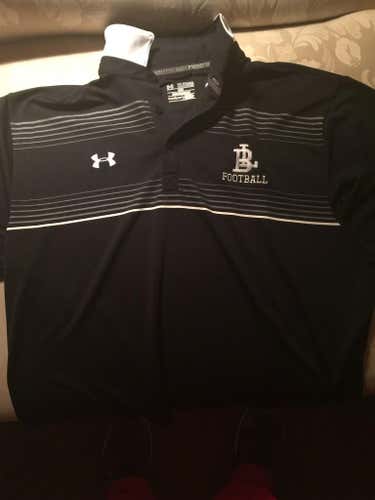 Under Armour Boys Latin Coach's Polo, Black