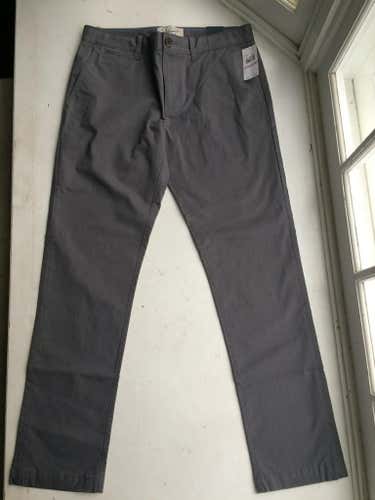 New Penguin Men's Gray Chino Slim Fit Pants 32 X 31