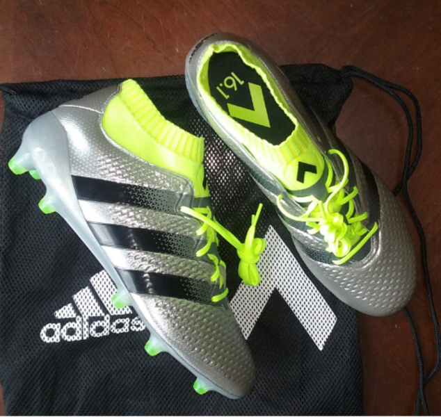 Addas Ace 16.1 Primeknit sz 8.5 liquid chrome brand new
