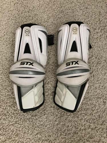 White assault arm guards