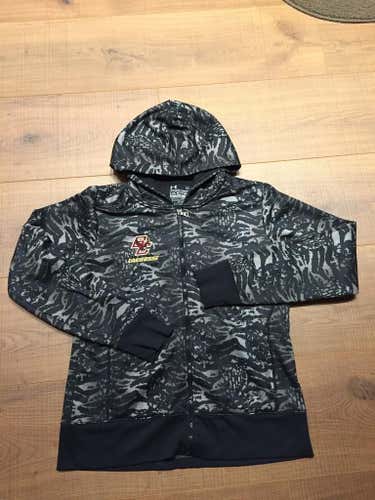 Under Armour Mens Boston College Eagles camouflage hooded zip-up jacket